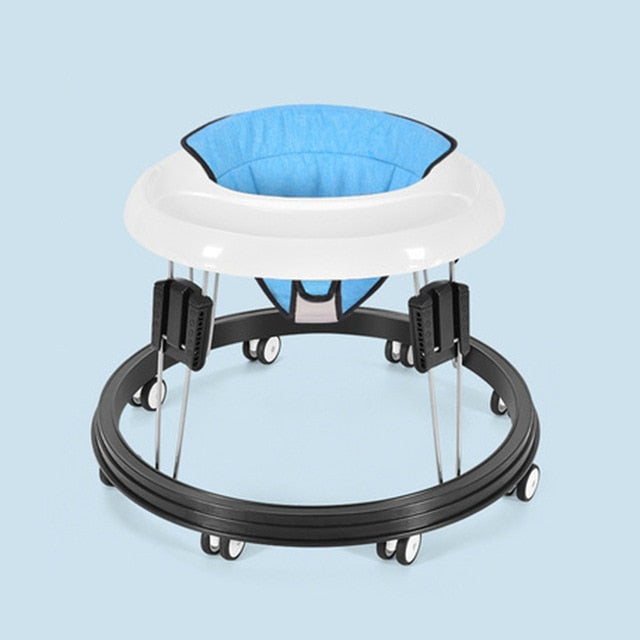Baby Walker With Wheel Baby Walk Learning Anti Rollover Foldable Wheel Walker Multi-Functional Seat Car