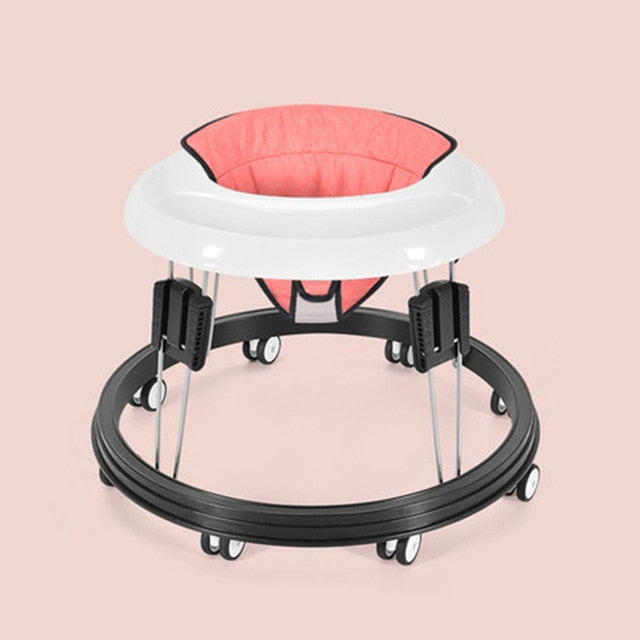 Baby Walker With Wheel Baby Walk Learning Anti Rollover Foldable Wheel Walker Multi-Functional Seat Car