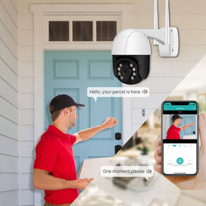1080P PTZ Wifi IP Camera Outdoor 4X Digital Zoom AI Human Detect Wireless Camera