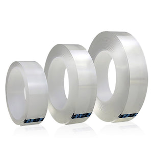 Transparent Magic Nano Tape Washable Reusable Double-Sided Tape Adhesive Nano-No Trace Paste Removable Glue Cleanable Household