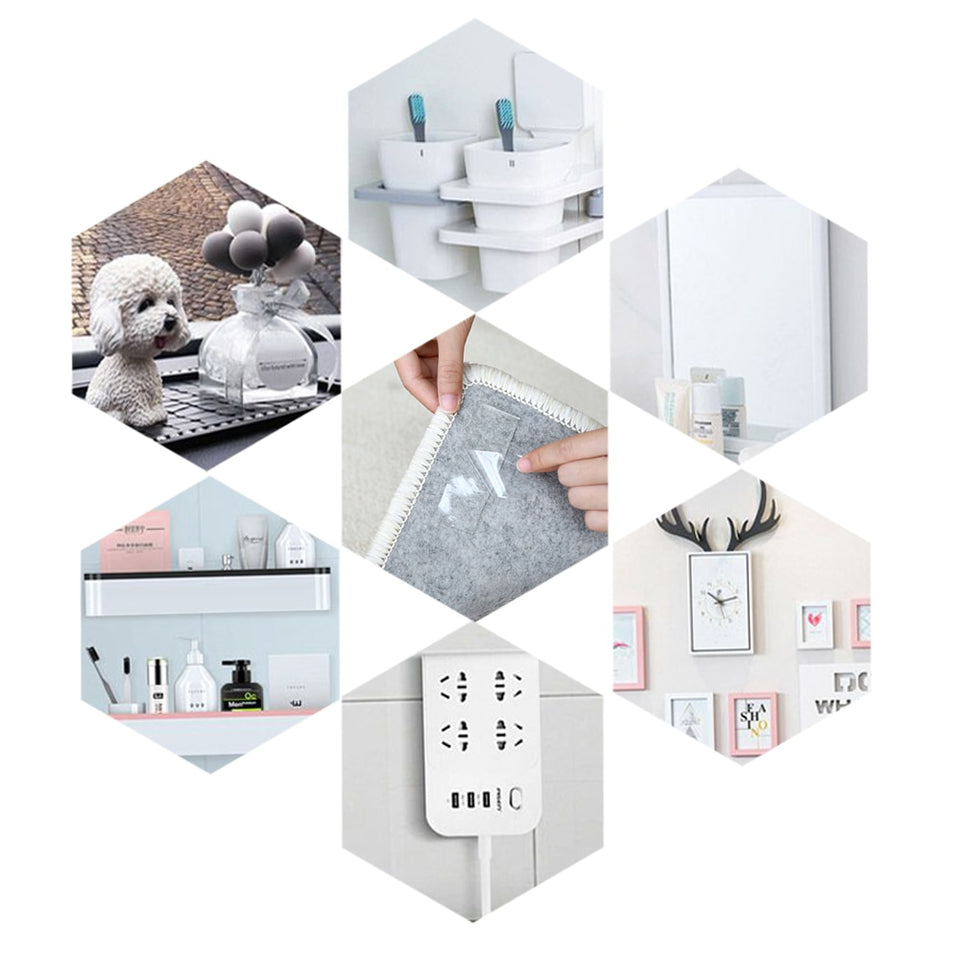 Transparent Magic Nano Tape Washable Reusable Double-Sided Tape Adhesive Nano-No Trace Paste Removable Glue Cleanable Household