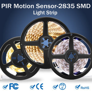 Cabinet Light Tape LED Motion Sensor LED Strip Light Waterproof Wireless