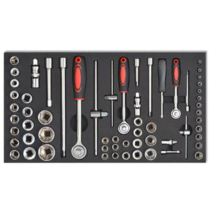 Workshop Tool Trolley with 1125 Tools Steel Red with Movable 7-drawer and Integrated Lock Tool Set Multi-Functional Toolbox