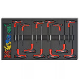Workshop Tool Trolley with 1125 Tools Steel Red with Movable 7-drawer and Integrated Lock Tool Set Multi-Functional Toolbox