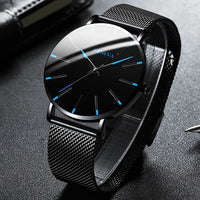 Men's stainless steel quartz watch