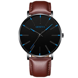 Men's stainless steel quartz watch