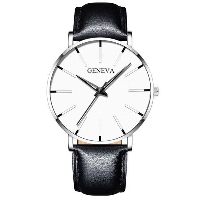Men's stainless steel quartz watch