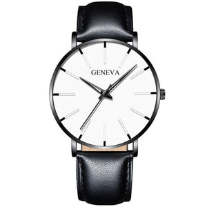 Men's stainless steel quartz watch