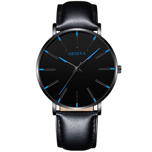 Men's stainless steel quartz watch
