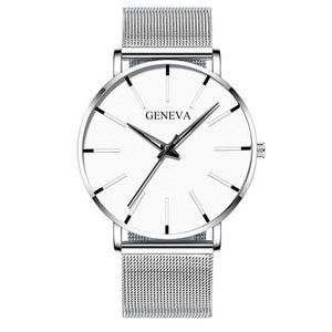 Men's stainless steel quartz watch