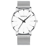 Men's stainless steel quartz watch