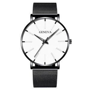 Men's stainless steel quartz watch