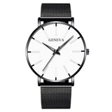 Men's stainless steel quartz watch