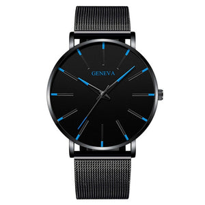 Men's stainless steel quartz watch