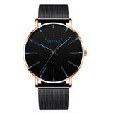 Men's stainless steel quartz watch