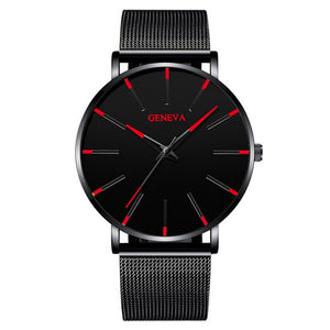 Men's stainless steel quartz watch