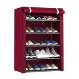Multi Layer Shoes Rack Detachable Dust Proof Non Woven Fabric Shoe Cabinet