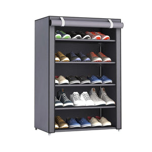 Multi Layer Shoes Rack Detachable Dust Proof Non Woven Fabric Shoe Cabinet