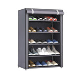 Multi Layer Shoes Rack Detachable Dust Proof Non Woven Fabric Shoe Cabinet