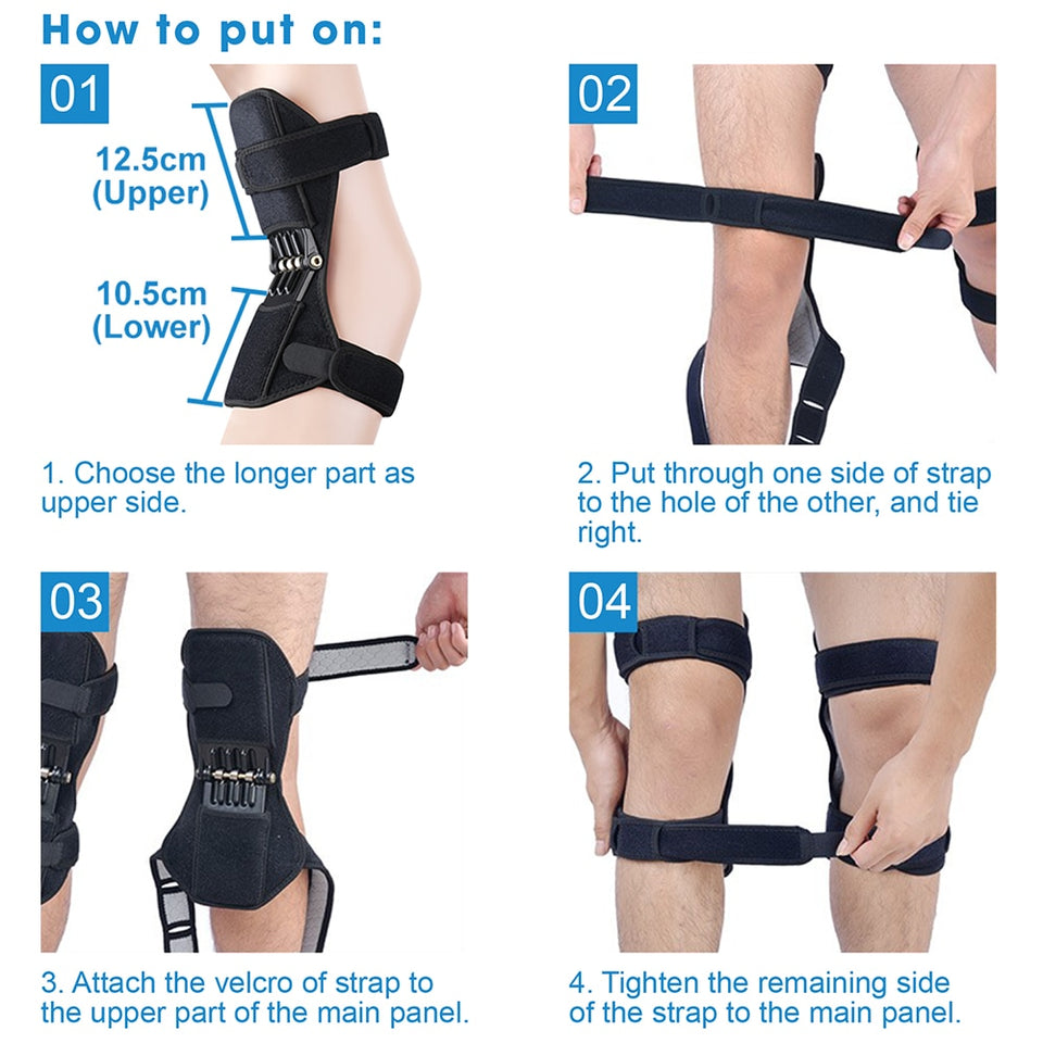 Anti-Slip Joint Supportive Knee Pads Powerful Knee Booster