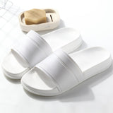 Summer Home Men Slippers Simple Black White Shoes