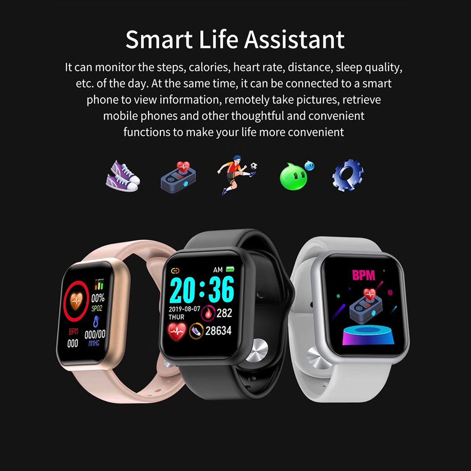 Heart Rate Monitor Blood Pressure Bluetooth Smart Bracelet for iOS Android WaterprooF fitness Tracker