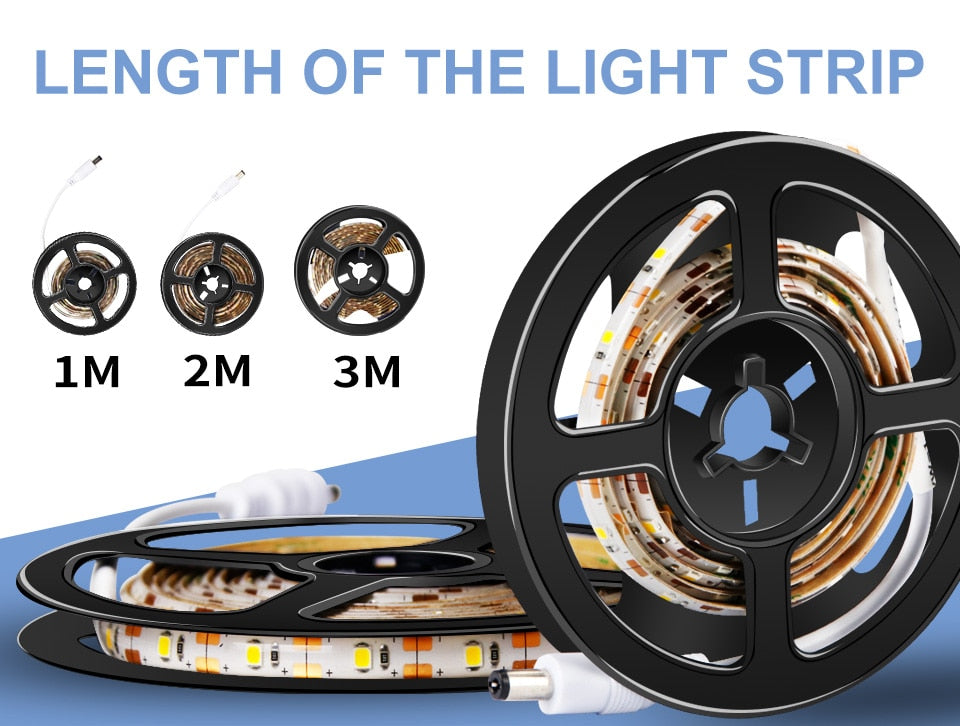 Cabinet Light Tape LED Motion Sensor LED Strip Light Waterproof Wireless