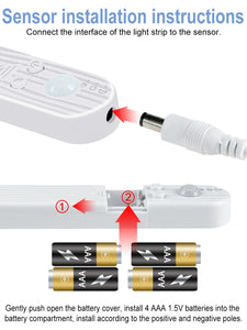 Cabinet Light Tape LED Motion Sensor LED Strip Light Waterproof Wireless