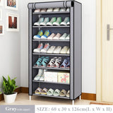 Multi Layer Shoes Rack Detachable Dust Proof Non Woven Fabric Shoe Cabinet